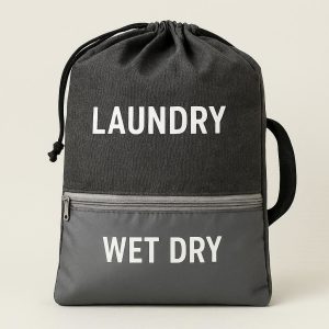 Travel Laundry Bag with Wet Dry Compartment