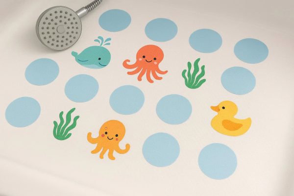 Bathtub and Shower Anti Slip Stickers with Designs