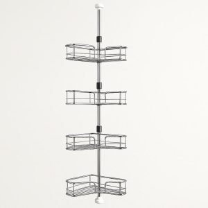 Corner Shower Caddy with Adjustable Tension Pole