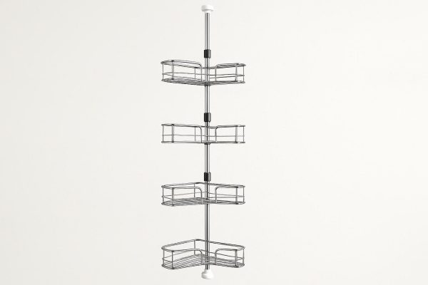 Corner Shower Caddy with Adjustable Tension Pole