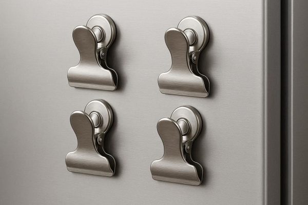 Stainless Steel Magnetic Bag Clips for Refrigerator