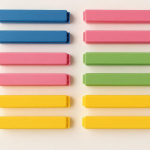 Color Coded Plastic Bag Clips Set for Kitchen Organization