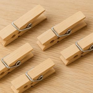Wooden Spring Clamp Clips for Decorative and Craft Use
