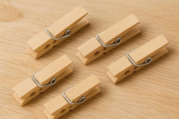 Wooden Spring Clamp Clips for Decorative and Craft Use