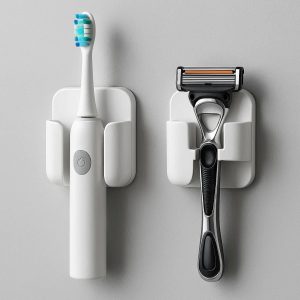 Magnetic Toothbrush Holder and Razor Stand Set