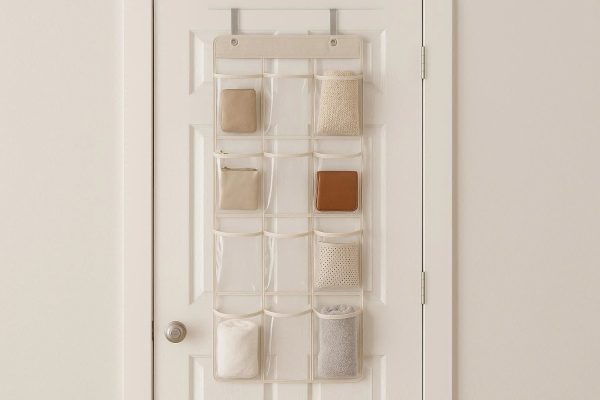 Hanging Over The Door Storage Organizer with Clear Pockets